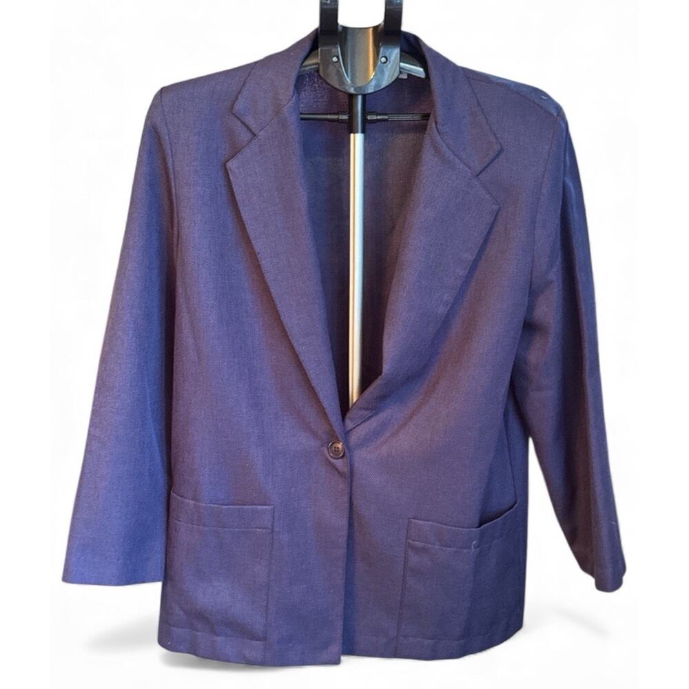 Diane Richard Blue Long Sleeve Blazer Size 8
